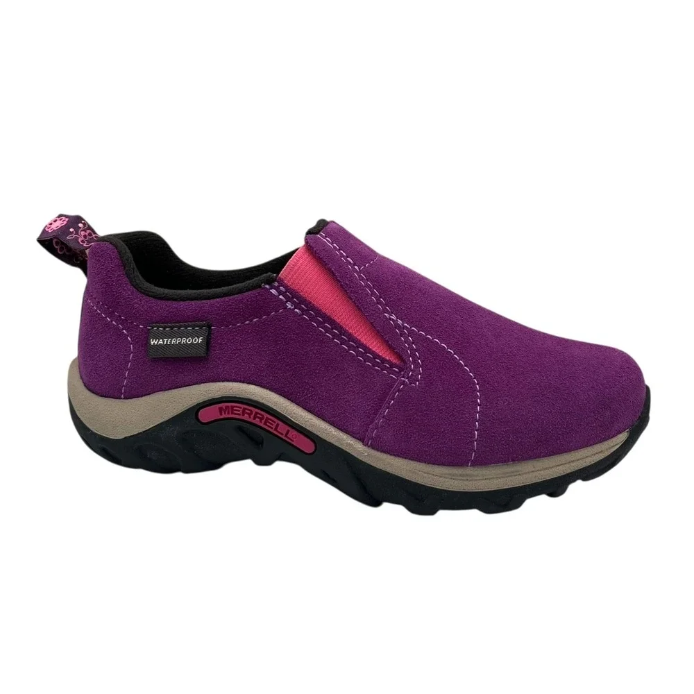 Merrell Girls Jungle Moc Frosty Waterproof Slip-on Moccasin Size 12 Wineberry